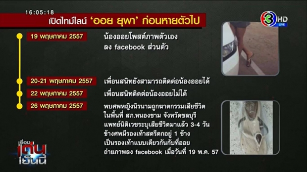 เปิดไทม์ไลน์ พริตตี้ออยช่วงหายตัวหลังความจริงเผย ไม่ใช่เหยื่อไอ้ไอซ์