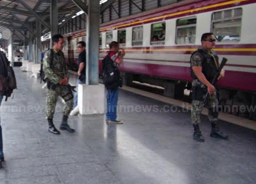 เปิดเดินรถไฟชายแดนใต้ตามปกติแล้วรปภ.ขั้นสูงสุด