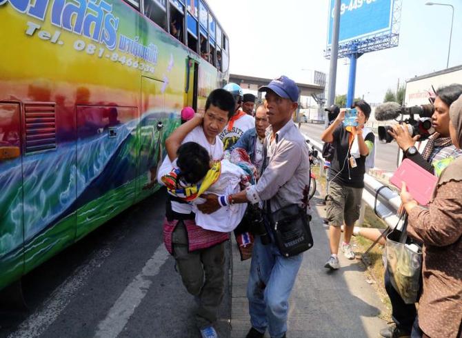 โฆษก คปท. ประณามคนร้ายพวกไม่ใช่คน