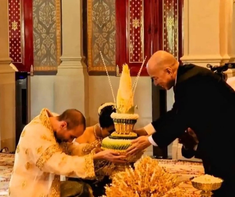 ทรงพระสิริโฉม เจ้าหญิงกัมพูชาใส่ชุดไทย เข้าพิธีเสกสมรส