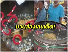 ส่องรัวๆ!เลขเด็ดน้ำตาเทียนสีแดง ในอ่างน้ำมนต์ฤาษีเณร