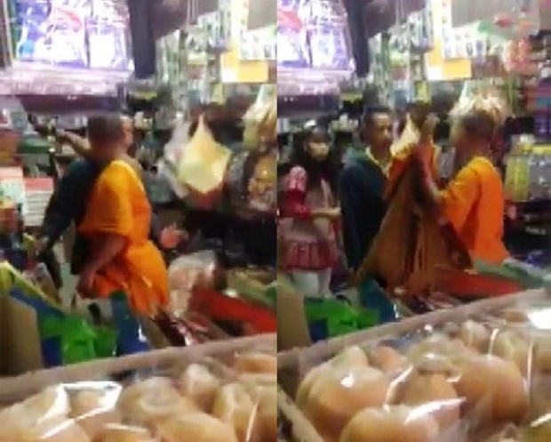 ตลาดแตก! พระฉุนเจ้าของร้านพูดไม่เพราะ-ถามใครนิมนต์? 