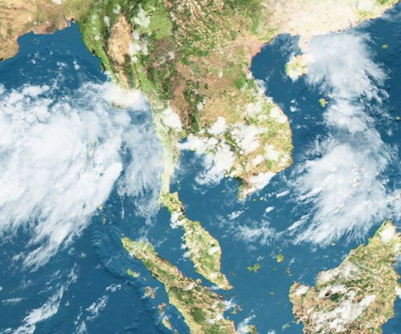 ไทยตอนบนอากาศร้อนถึงร้อนจัด ฝนฟ้าคะนองกระโชกแรง - ภาคใต้ฝนหนาแน่น