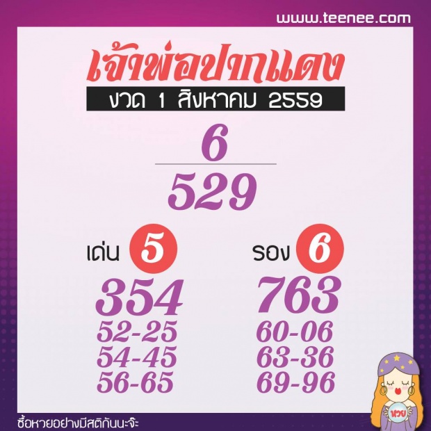 มาแล้วจ้าาา เลขเด็ด 10 สำนักดัง งวดประจำวันที่ 1 สิงหาคม 2559