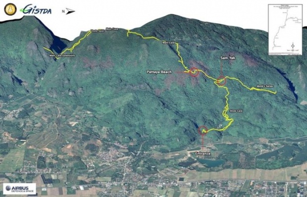 “จิสด้า” ส่งภาพ 3 มิติ ช่วยทีมค้นหา 13 ชีวิต หวังพบโพรงลัดเข้าสู่ถ้ำหลวง