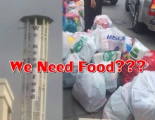 แบบนี้ก็ได้หรอ?!! ธรรมกายขึ้นป้าย we need food หลังเสบียงใกล้หมด-วอนศิษย์ส่งอาหารมาด่วน??