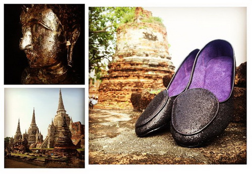 ชาวเน็ตรุมจวกเว็บไซต์บริษัทปินส์ ถ่ายแคตตาล็อกโชว์ภาพรองเท้าในโบราณสถานอยุธยา 