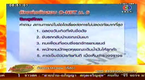 วุ่นอีก! ข้อสอบวิทยาศาสตร์ โอเน็ต ม.6 มีปัญหา 