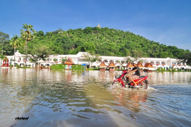 ”ประวัติศาสตร์”ที่ต้องบันทึก ช่างภาพรุ่มใหญ่ตระเวนถ่ายรูปน้ำท่วมเมืองเพชร