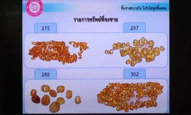 กรมบังคับคดีเปิดประมูลอัญมณีครั้งแรก เริ่มต้นที่ 300 กว่าล้านบาท!!!