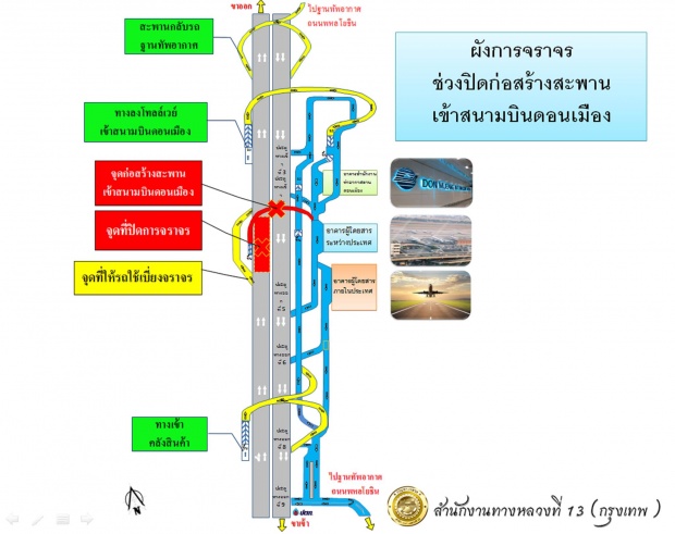 ทางหลวง แจ้งปิดจราจรถนนวิภาวดีรังสิต ระหว่างวันที่ 25-26 ส.ค.นี้