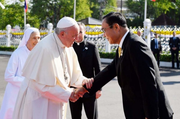 โป๊ปฟรานซิส เสด็จทำเนียบรัฐบาล ประทานพระดำรัส ยินดี เลือกตั้งไทย