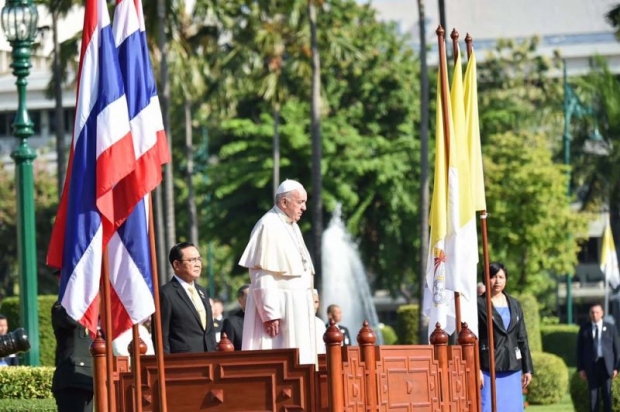 โป๊ปฟรานซิส เสด็จทำเนียบรัฐบาล ประทานพระดำรัส ยินดี เลือกตั้งไทย