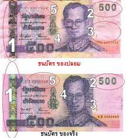 เตือนแบงก์ 500 ปลอมระบาด 