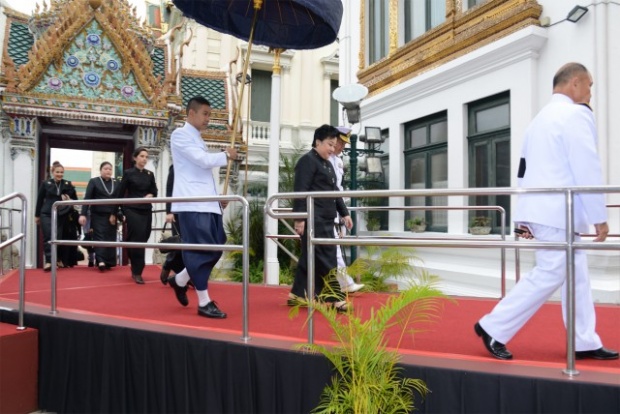  พระองค์เจ้าโสมสวลี เสด็จฯพิธีสวดพระอภิธรรม พระบรมศพ ร.9