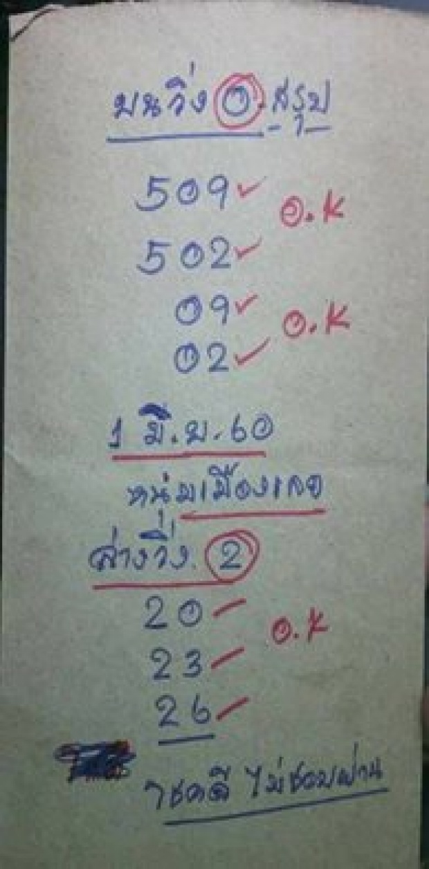   โคตรแม่นแผงหวยสะเทือน!! เลขเด็ด งวด 1 มิ.ย.นี้ ให้ชัดๆ 2-3 ตัว เจ้ามือผวาไม่กล้ารับ!