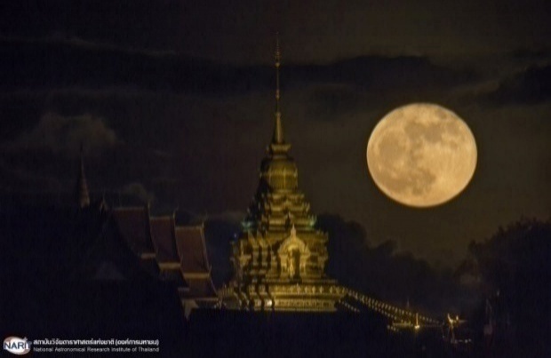 ชมภาพสวยๆซูเปอร์มูน คืน’จันทร์’ใกล้โลก