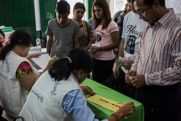 รวมภาพประวัติศาสตร์ “เลือกตั้งเมียนมา