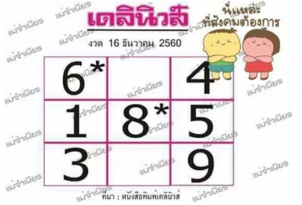 เศรษฐีคนใหม่อาจเป็นคุณ! รวมเลขเด็ด 10 สำนัก งวดวันที่ 16 ธันวาคม 2560