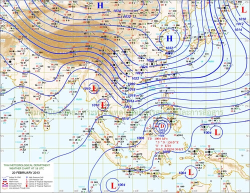 เหนือ-อีสาน มีพายุฝนฟ้าคะนองกับลมกระโชกแรง ส่วนภาคใต้มีฝนเพิ่มมากขึ้น