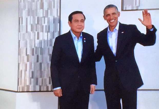 เจอกันแล้ว....โอบามา ต้อนรับพลเอกประยุทธ์ ถกUS-Asean 