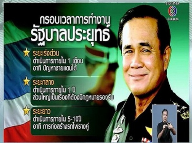 เปิดนโยบายรัฐบาล พล.อ.ประยุทธ์