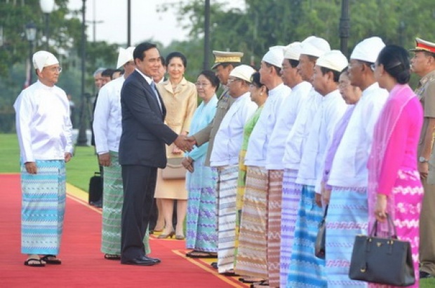 พล.อ.ประยุทธ์ นายกรัฐมนตรี เยือนพม่าอย่างเป็นทางการ 