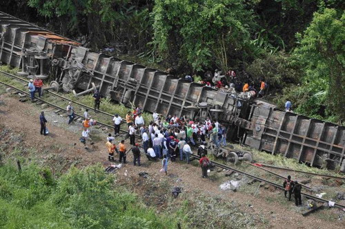 รถไฟขนผู้อพยพตกราง ที่เม็กซิโกเสียชีวิตแล้ว 6 ศพ