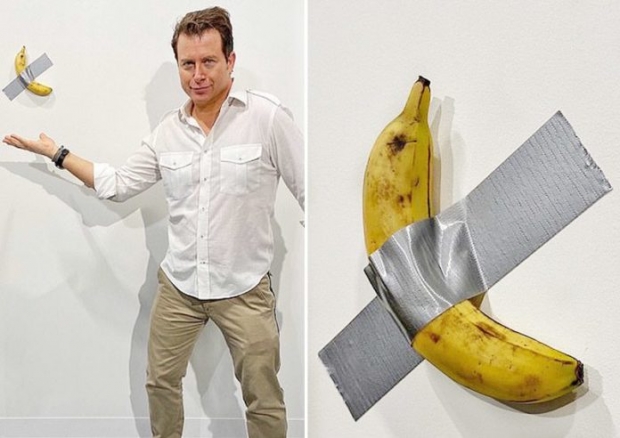 ตะลึงงานศิลป์ “กล้วยแปะเทปกาว” ประมูล 3.6 ล้าน เศรษฐีซื้อแล้ว 2 เหลืออีกลูก-อัพราคา 4.5 ล้าน!