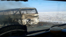 สลด! เพลิงไหม้วอดรถบัสในคาซัคสถาน ย่างสด 52 ศพ ช่วยออกมาได้แค่ 5 คน (คลิป)