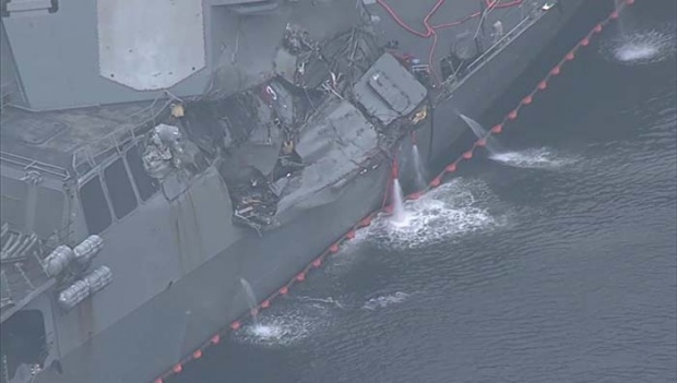 พบศพลูกเรือพิฆาตกองทัพสหรัฐฯ 7 ราย หลังชนเรือสินค้าในญี่ปุ่น!