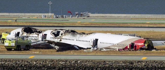 บินเอเชียนาตกที่ซานฟรานฯตาย2เจ็บ181