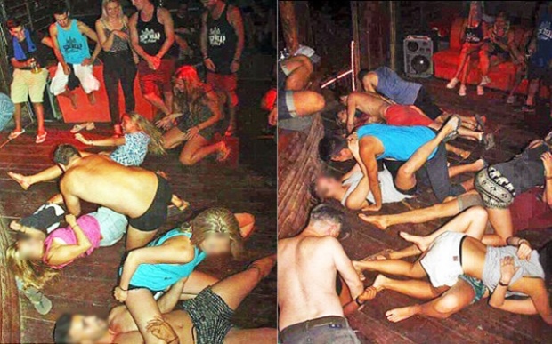 ตำรวจจับ 10 หนุ่มสาวฝรั่งนัวเนียปาร์ตี้เต้นสยิว ใกล้นครวัด!!