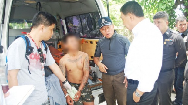 หนุ่มไทใหญ่คุมสติไม่อยู่ บีบคอเพื่อนร่วมงานดับ ลากศพทิ้งพงหญ้า