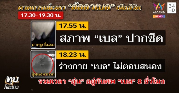 เปิดคลิปฉบับเต็ม! “น้ำอุ่น” อุ้มศพ “ลัลลาเบล” เข้าลิฟท์ “คาดสิ้นใจในรถ”