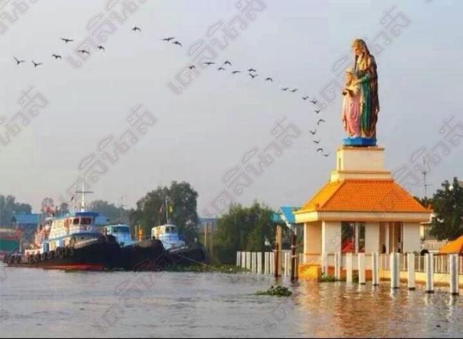 เรือพุ่งชนศาลานักบุญอันนาพัง เสียหายไม่ต่ำกว่า 10 ล้านบาท