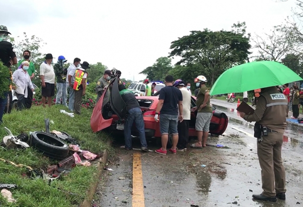  พบหลักฐาน เสี่ย BMW Z4 ซิ่งฝ่าสายฝน ทางหลวงยัน ไม่เกี่ยวกับสภาพถนน