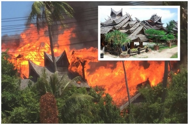 ไฟไหม้บ้านทรงไทย พญาไม้ มูลค่ากว่า100ล้าน 