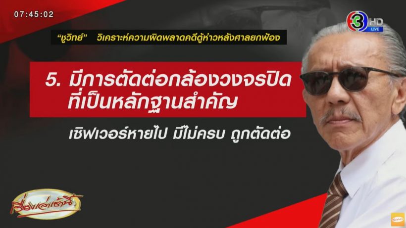 ชูวิทย์ วิเคราะห์ข้อผิดพลาดสุดท้ายศาลยกฟ้อง ตู้ห่าว