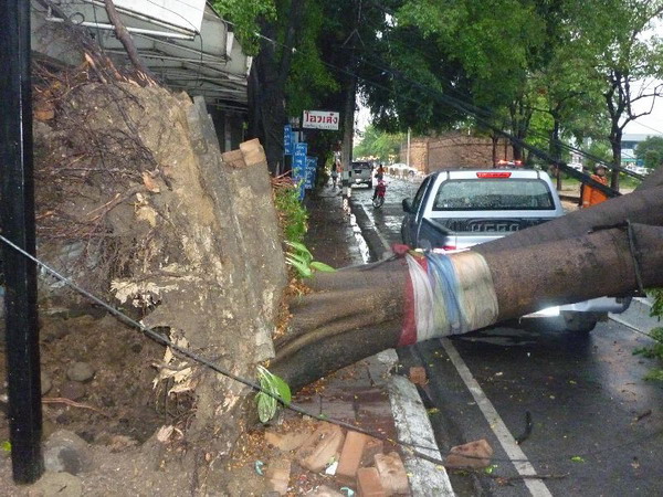 พายุฤดูร้อนถล่มเทศบาลนครเชียงราย-เชียงใหม่ 