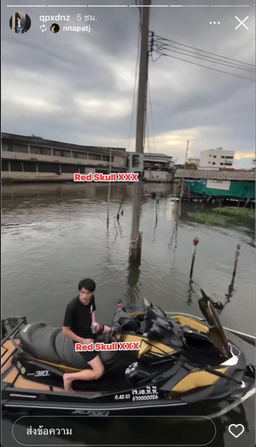 นักแสดงซีรีย์ดังขี่เจ็ตสกีพุ่งชนเรือหางยาว สูญหาย2กลางเจ้าพระยา