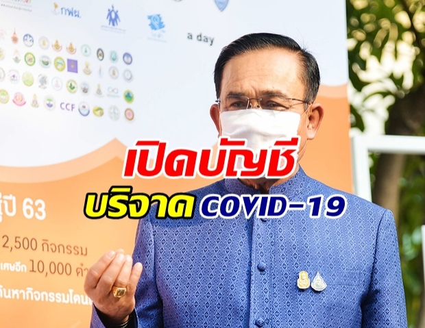 รัฐบาล ขอเชิญร่วมบริจาค กองทุน COVID-19