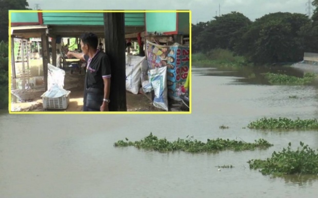 เตรียมเรือด่วน อ่างทอง แม่น้ำน้อยล้นตลิ่งแล้ว หวั่นงู ตะขาบเข้าบ้าน 