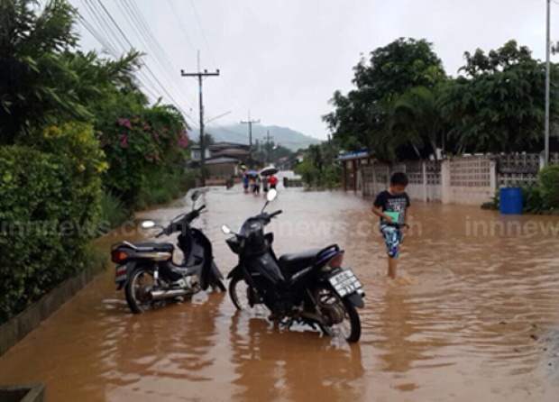 เชียงรายฝนกระหน่ำน้ำท่วม2ตำบลเชียงแสน