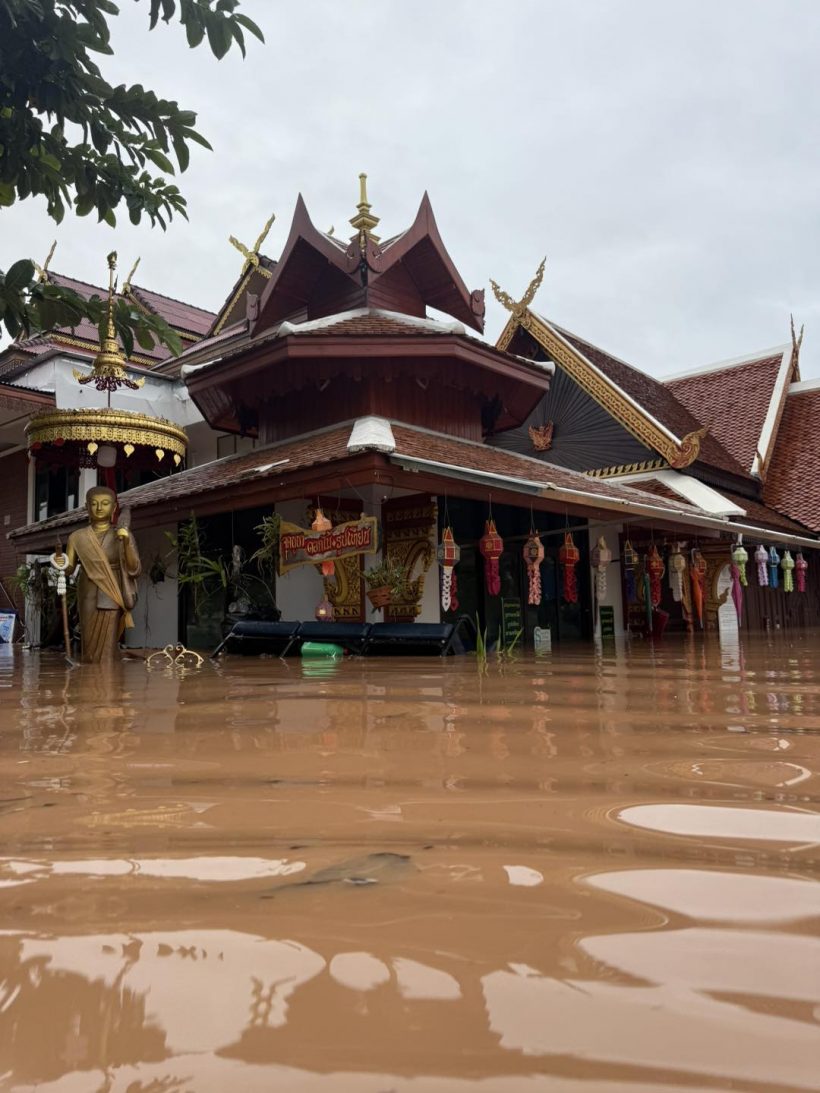 เปิดภาพวัดภูมินทร์ จ.น่าน ล่าสุดถูกน้ำท่วมอย่างหนัก!