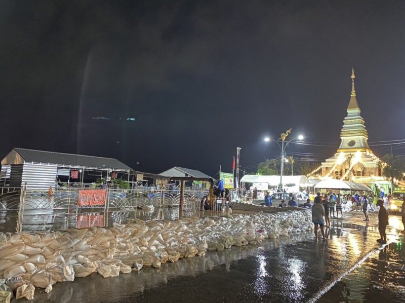 หนองคายท่วมแล้ว ระดับโขงสูงน้ำทะลักเข้าบ้านปชช.ไม่หยุด