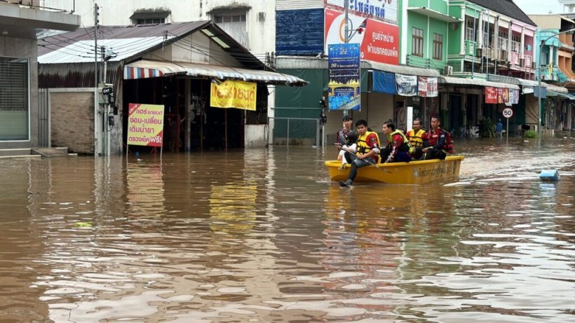 หนองคายท่วมแล้ว ระดับโขงสูงน้ำทะลักเข้าบ้านปชช.ไม่หยุด