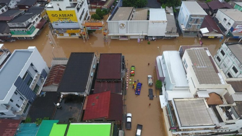 หนองคายท่วมแล้ว ระดับโขงสูงน้ำทะลักเข้าบ้านปชช.ไม่หยุด