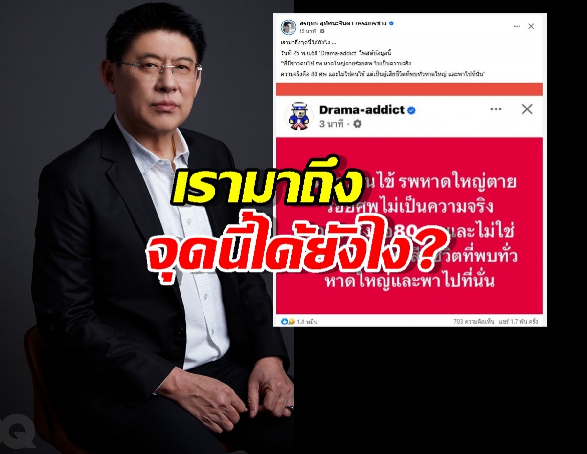 เรามาถึงจุดนี้ได้ยังไง? สรยุทธ แชร์เอง ความจริงข่าวสะเทือนใจหาดใหญ่