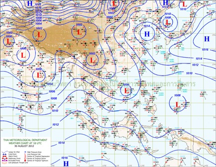 ทั่วทุกภาคมีฝนกระจายทุกพื้นที่ กทม.ตกร้อยละ60